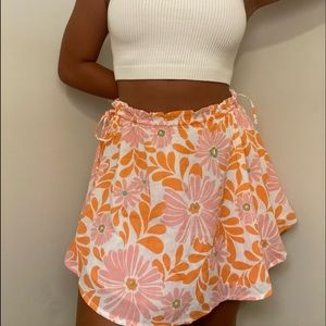 floral skirt